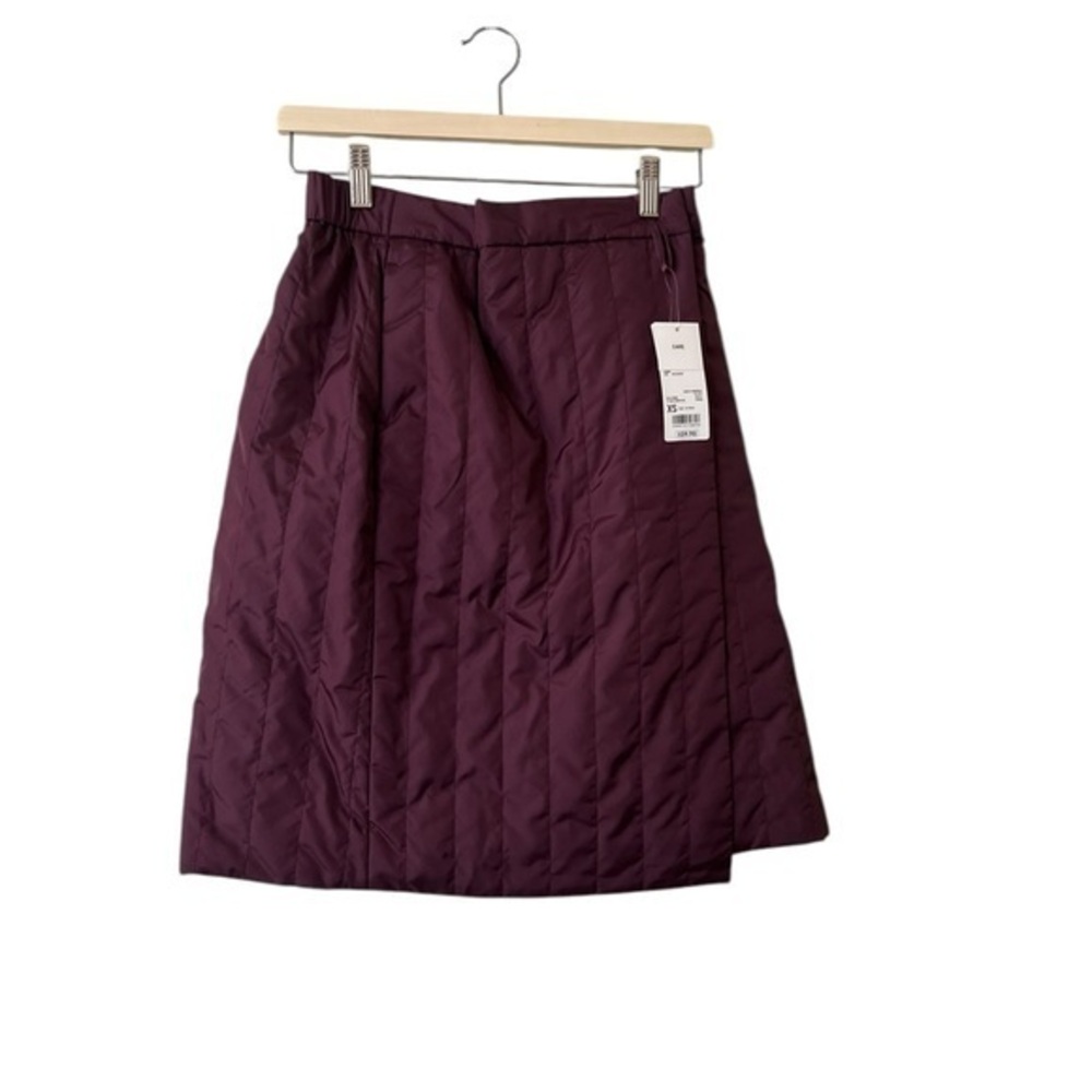 NWT! UNIQLO adjustable puffer wrap skirt, windproof, fleece lined